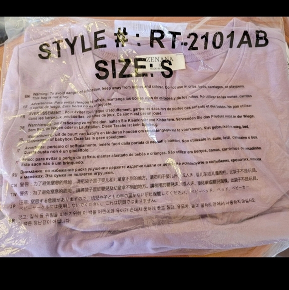 NWT Zenana scoop neck lavender short sleeve tshirt super soft size S - Picture 4 of 7